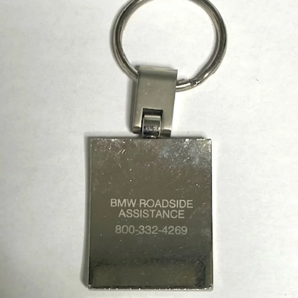 BMW Silver Toned Metal Logo Car Key Holder Key Chain Southpointe BMW